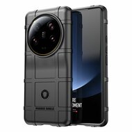 Xiaomi 13 Ultra Hoesje - Mobydefend Rugged Shield TPU Backcover - Zwart
