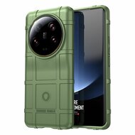 Xiaomi 13 Ultra Hoesje - Mobydefend Rugged Shield TPU Backcover - Groen