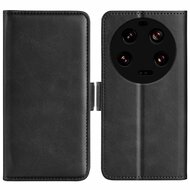 Xiaomi 13 Ultra Hoesje - MobyDefend Luxe Wallet Book Case (Sluiting Zijkant) - Zwart