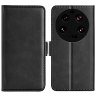 Xiaomi 13 Ultra Hoesje, MobyDefend Luxe Wallet Book Case (Sluiting Zijkant), Zwart