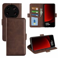 Xiaomi 13 Ultra Hoesje - MobyDefend Luxe Wallet Book Case (Sluiting Zijkant) - Bruin