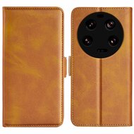 Xiaomi 13 Ultra Hoesje - MobyDefend Luxe Wallet Book Case (Sluiting Zijkant) - Lichtbruin