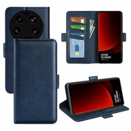 Xiaomi 13 Ultra Hoesje - MobyDefend Luxe Wallet Book Case (Sluiting Zijkant) - Blauw