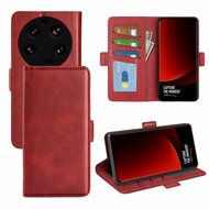 Xiaomi 13 Ultra Hoesje, MobyDefend Luxe Wallet Book Case (Sluiting Zijkant), Rood