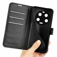 Xiaomi 13 Ultra Hoesje - MobyDefend Kunstleren Wallet Book Case (Sluiting Voorkant) - Zwart