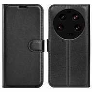 Xiaomi 13 Ultra Hoesje - MobyDefend Kunstleren Wallet Book Case (Sluiting Voorkant) - Zwart