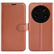 Xiaomi 13 Ultra Hoesje, MobyDefend Kunstleren Wallet Book Case (Sluiting Voorkant), Bruin