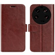 Xiaomi 13 Ultra Hoesje, MobyDefend Wallet Book Case (Sluiting Achterkant), Bruin