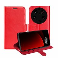 Xiaomi 13 Ultra Hoesje - MobyDefend Wallet Book Case (Sluiting Achterkant) - Rood