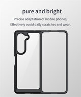 Samsung Galaxy Z Fold 5 Hoesje, Transparante Case, Volledig doorzichtig