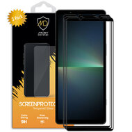 3-Pack Sony Xperia 5 V Screenprotectors - MobyDefend Screensaver Met Zwarte Randen - Gehard Glas