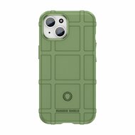 iPhone 15 Hoesje, Rugged Shield TPU Gelcase, Groen