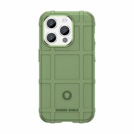 iPhone 15 Pro Hoesje, Rugged Shield TPU Gelcase, Groen