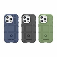 iPhone 15 Pro Hoesje, Rugged Shield TPU Gelcase, Blauw