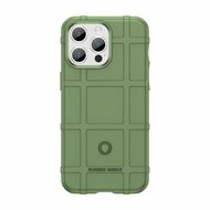 iPhone 15 Pro Max Hoesje, Rugged Shield TPU Gelcase, Groen