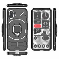 Nothing Phone (2) Hoesje - MobyDefend Dubbelgelaagde Pantsercase Met Standaard - Zwart