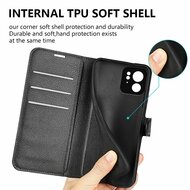Motorola Edge 40 Hoesje - MobyDefend Kunstleren Wallet Book Case (Sluiting Voorkant) - Rood