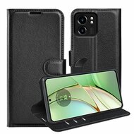 Motorola Edge 40 Hoesje - MobyDefend Kunstleren Wallet Book Case (Sluiting Voorkant) - Zwart