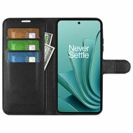 OnePlus Nord 3 Hoesje, MobyDefend Kunstleren Wallet Book Case (Sluiting Voorkant), Zwart