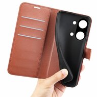 OnePlus Nord 3 Hoesje, MobyDefend Kunstleren Wallet Book Case (Sluiting Voorkant), Bruin