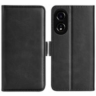 Oppo A78 (5G) Hoesje, MobyDefend Luxe Wallet Book Case (Sluiting Zijkant), Zwart