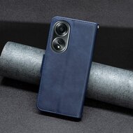 Oppo A98 Hoesje - MobyDefend Wallet Book Case Met Koord - Blauw