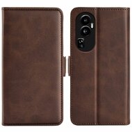 Oppo Reno10 / Reno10 Pro Hoesje - MobyDefend Luxe Wallet Book Case (Sluiting Zijkant) - Bruin