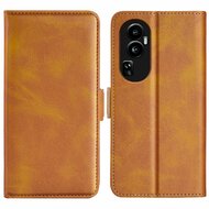 Oppo Reno10 / Reno10 Pro Hoesje - MobyDefend Luxe Wallet Book Case (Sluiting Zijkant) - Lichtbruin