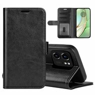 Motorola Edge 40 Hoesje, MobyDefend Wallet Book Case (Sluiting Achterkant), Zwart