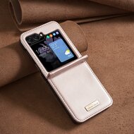 Samsung Galaxy Z Flip 5 Hoesje, MobyDefend Vouwbare Backcover, Ros&eacute;goud