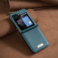 Samsung Galaxy Z Flip 5 Hoesje, MobyDefend Vouwbare Backcover, Groen