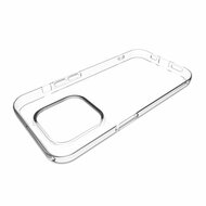 iPhone 15 Pro Hoesje, MobyDefend Transparante TPU Gelcase, Volledig Doorzichtig
