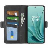 OnePlus Nord 3 Hoesje, MobyDefend Luxe Wallet Book Case (Sluiting Zijkant), Zwart