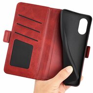 Sony Xperia 5 V Hoesje, MobyDefend Luxe Wallet Book Case (Sluiting Zijkant), Rood