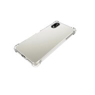 Sony Xperia 5 V Hoesje, MobyDefend Transparante Shockproof TPU Gelcase, Verstevigde Hoeken, Volledig Doorzichtig