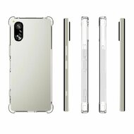 Sony Xperia 5 V Hoesje - MobyDefend Transparante Shockproof TPU Backcover - Verstevigde Hoeken - Volledig Doorzichtig
