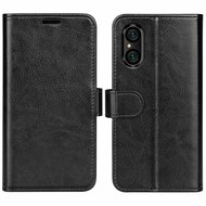 Sony Xperia 5 V Hoesje, MobyDefend Wallet Book Case (Sluiting Achterkant), Zwart