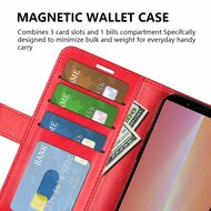 Sony Xperia 5 V Hoesje - MobyDefend Wallet Book Case (Sluiting Achterkant) - Rood