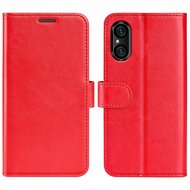 Sony Xperia 5 V Hoesje - MobyDefend Wallet Book Case (Sluiting Achterkant) - Rood