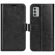 Nokia G42 Hoesje, MobyDefend Wallet Book Case (Sluiting Achterkant), Zwart