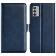 Nokia G42 Hoesje, MobyDefend Luxe Wallet Book Case (Sluiting Zijkant), Blauw
