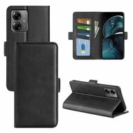 Motorola Moto G14 Hoesje, MobyDefend Luxe Wallet Book Case (Sluiting Zijkant), Zwart