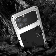 iPhone 15 Pro Max Hoes - Love Mei Metalen Case - Extreme Protection - Zwart