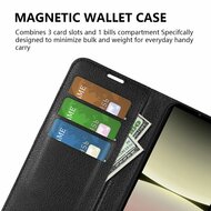 Sony Xperia 5 V Hoesje, MobyDefend Kunstleren Wallet Book Case (Sluiting Voorkant), Zwart