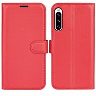 Sony Xperia 5 V Hoesje - MobyDefend Kunstleren Wallet Book Case (Sluiting Voorkant) - Rood