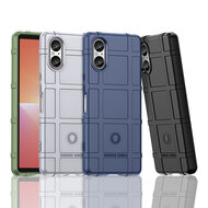 Sony Xperia 5 V Hoesje - Mobydefend Rugged Shield TPU Backcover - Groen