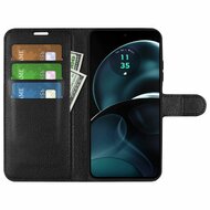 Motorola Moto G14 Hoesje - MobyDefend Kunstleren Wallet Book Case (Sluiting Voorkant) - Zwart