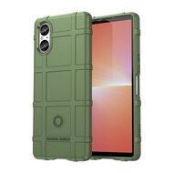 Sony Xperia 5 V Hoesje, Rugged Shield TPU Gelcase, Groen