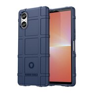 Sony Xperia 5 V Hoesje - Mobydefend Rugged Shield TPU Backcover - Blauw