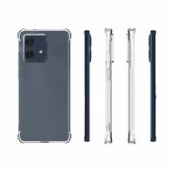 Motorola Edge 40 Neo Hoesje - MobyDefend Transparante Shockproof TPU Backcover - Verstevigde Hoeken - Volledig Doorzichtig